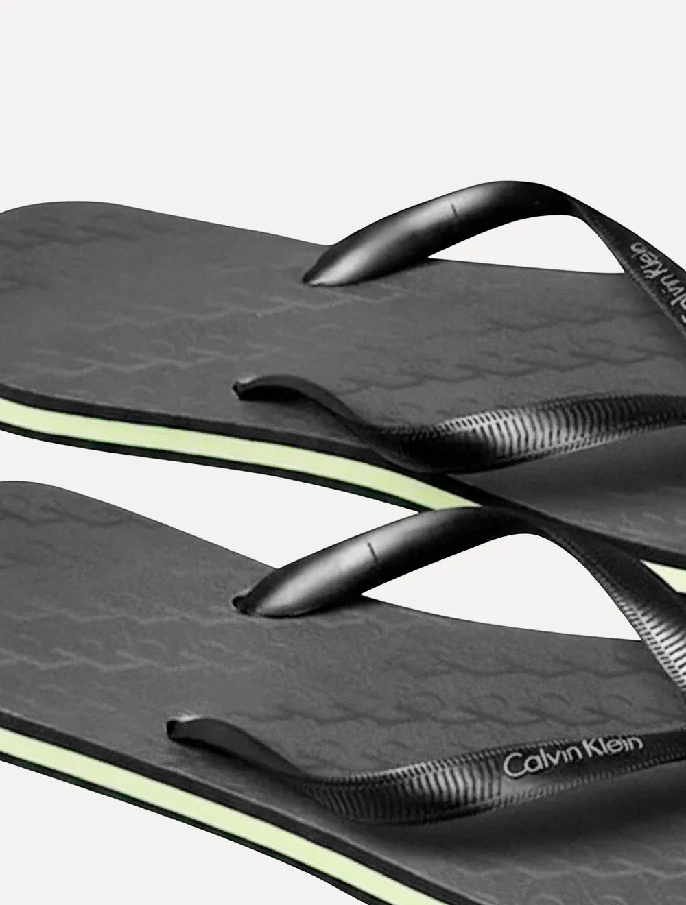 Chinelo Calvin Klein Swimwear CK Monogram Preto