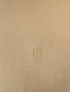 Camiseta Individual Comfort Pima Soft Touch Logo Cáqui
