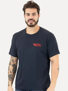 Camiseta Osklen Masculina Regular Big Shirt Carimbo Marinho