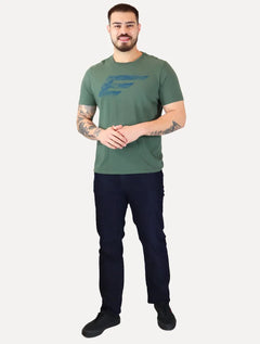 Camiseta Ellus Masculina Cotton Fine Maxi Easa Classic Verde