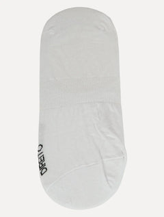 Meia Reserva Masculina Invisível Pica-Pau Bordado Branca Kit 2 Pares