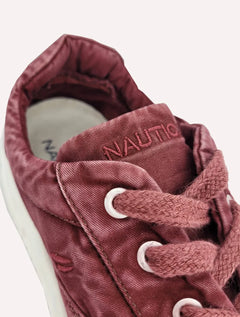 Tênis Nautica Masculino Denim Sailboat Logo Fanton Bordô