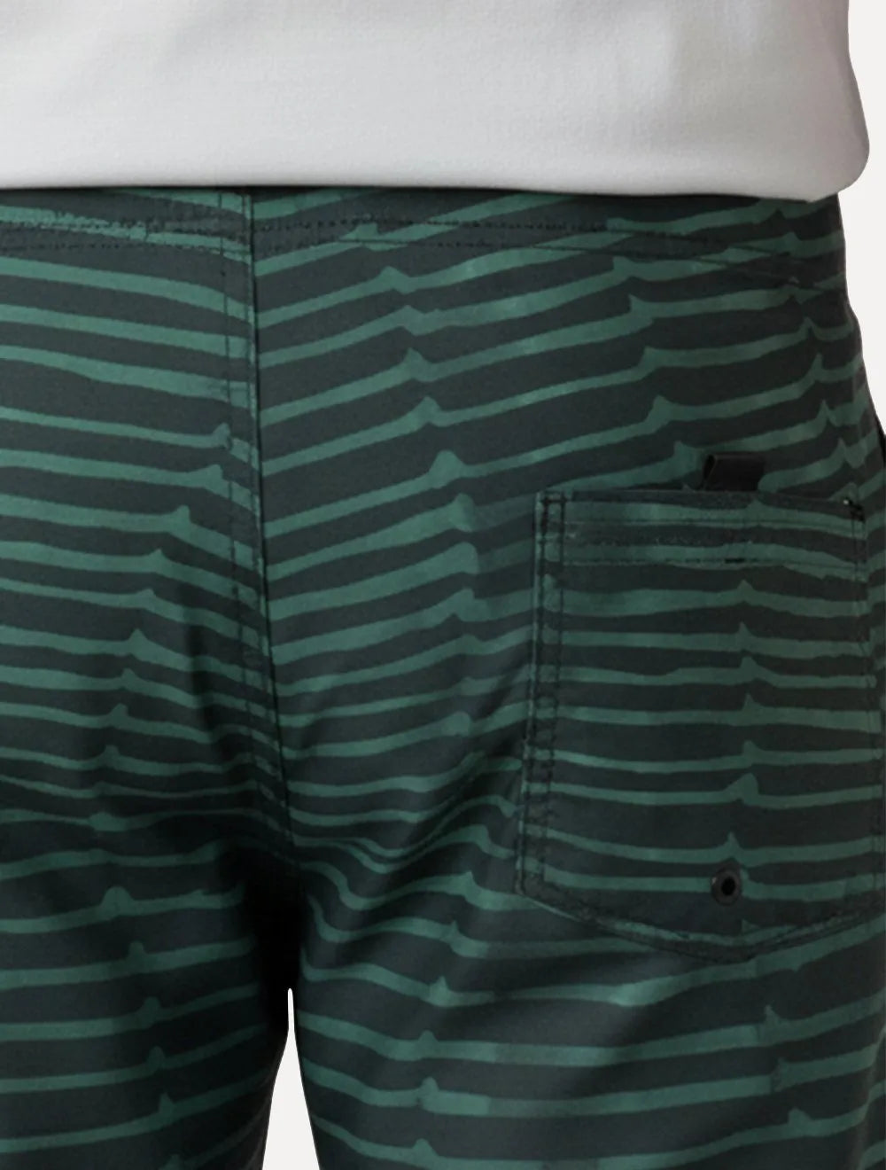 Bermuda Calvin Klein Swimwear D'Água Masculina Green Lines Preta