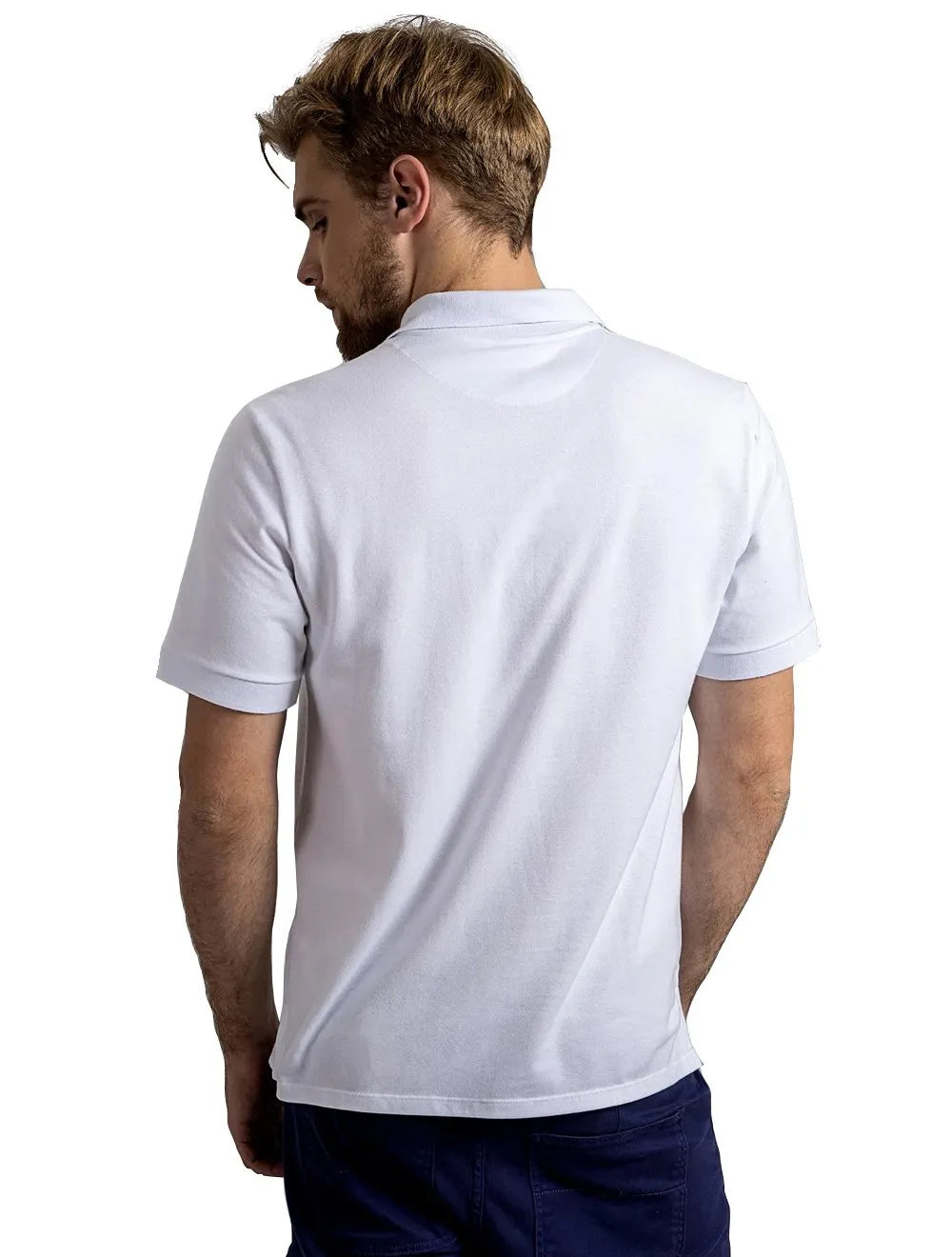 Polo U.S. Polo Assn Masculina Piquet Authentic White Logo Branca