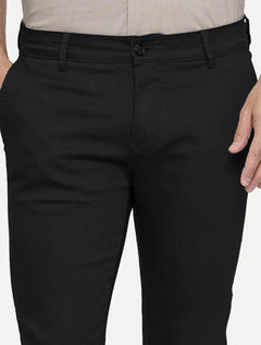 Calça King & Joe Sarja Masculina Slim Preta