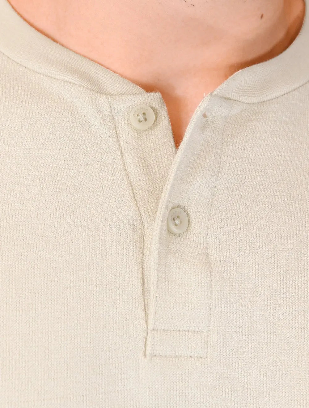 Camiseta Aramis Masculina Regular Gola Portuguesa Tricot Cáqui Claro