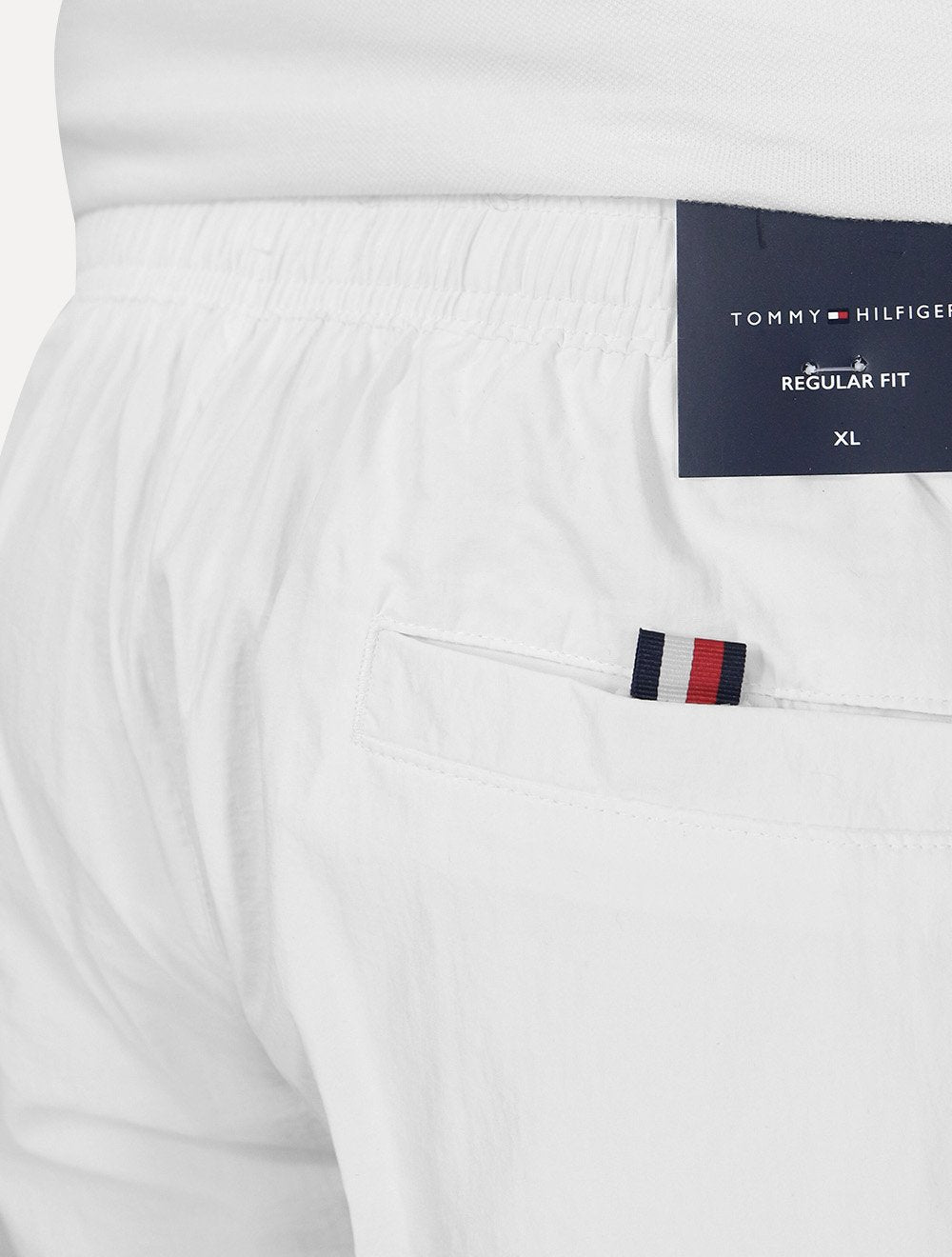 Short Tommy Hilfiger Medium Drawstring Colourblock Branco