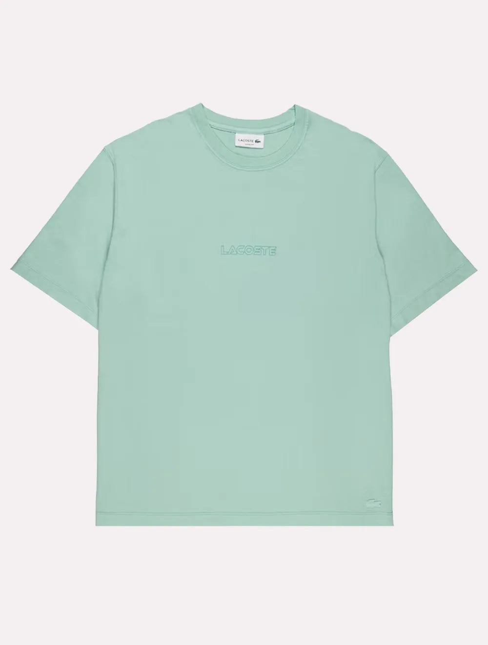 Camiseta Lacoste Masculina Loose Fit Summer Collection Verde Claro