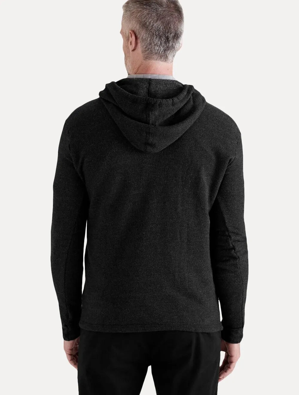 Casaco Reserva Masculino Moletinho Hoodie Capuz Preto Mescla