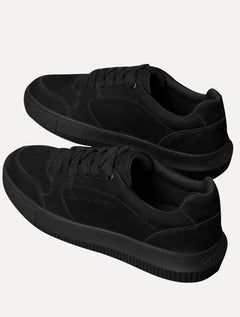 Tênis Calvin Klein Masculino Couro Chunky Unicolor Preto