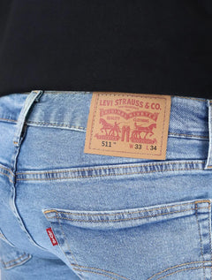 Calça Levis Jeans Masculina 511 Slim Light Blue Clara