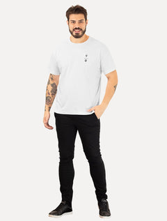 Camiseta Osklen Masculina Regular Big Shirt Watery Worlds Branca