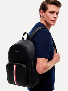 Mochila Tommy Hilfiger Masculina TH Metro Backpack Preta