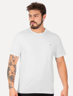 Camiseta Tommy Jeans Masculina Regular Corp Chest Branca