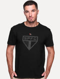 Camiseta Reserva Masculina SPFC Big Shield Preta