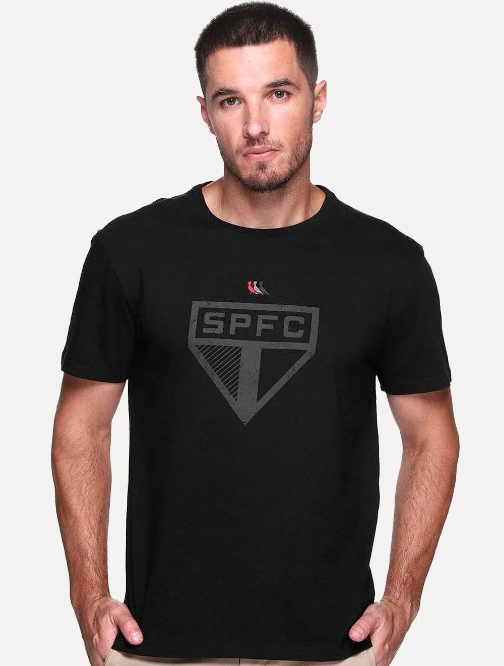 Camiseta Reserva Masculina SPFC Big Shield Preta