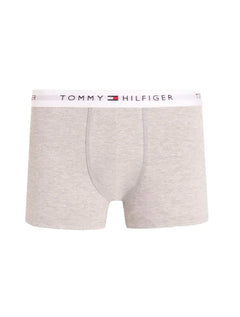 Cueca Tommy Hilfiger Cotton Stretch Trunk Azul Cinza Mescla Marinho Pack 3UN