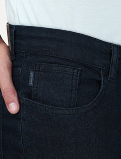 Calça King & Joe Jeans Masculina Regular Smoke Black Azul Marinho