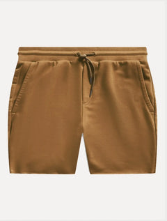 Bermuda Reserva Masculina Moletom Basica New Cáqui Escuro