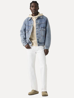 Calça Levis Jeans Masculina Straight 501 Original Branca