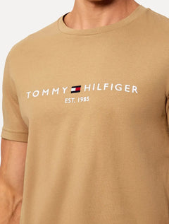Camiseta Tommy Hilfiger Masculina Core Logo Tee Marrom