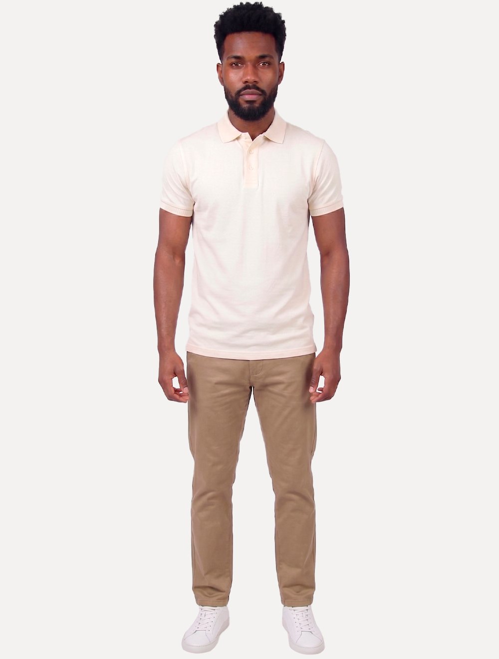 Polo Aramis Masculina Manga Curta Mercerizado Interlock Off White