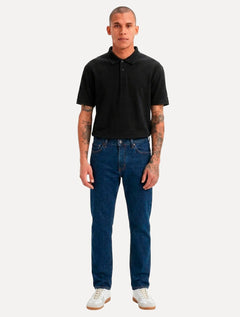 Polo Levis Masculina Basica Gola Friso Preta