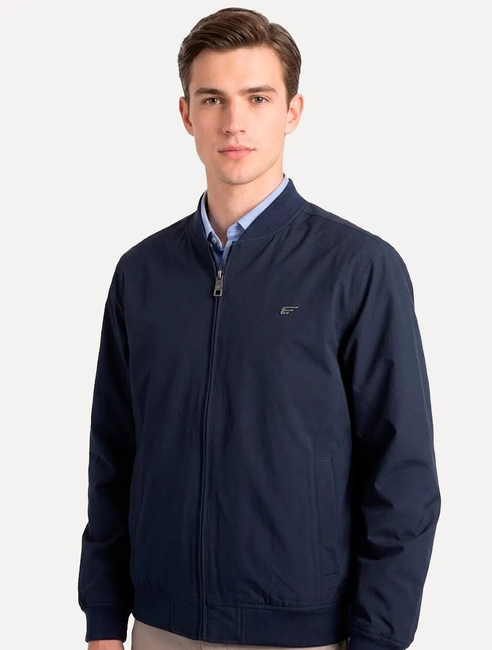 Jaqueta Ellus Masculina Tech Bomber Pin Point Azul Marinho