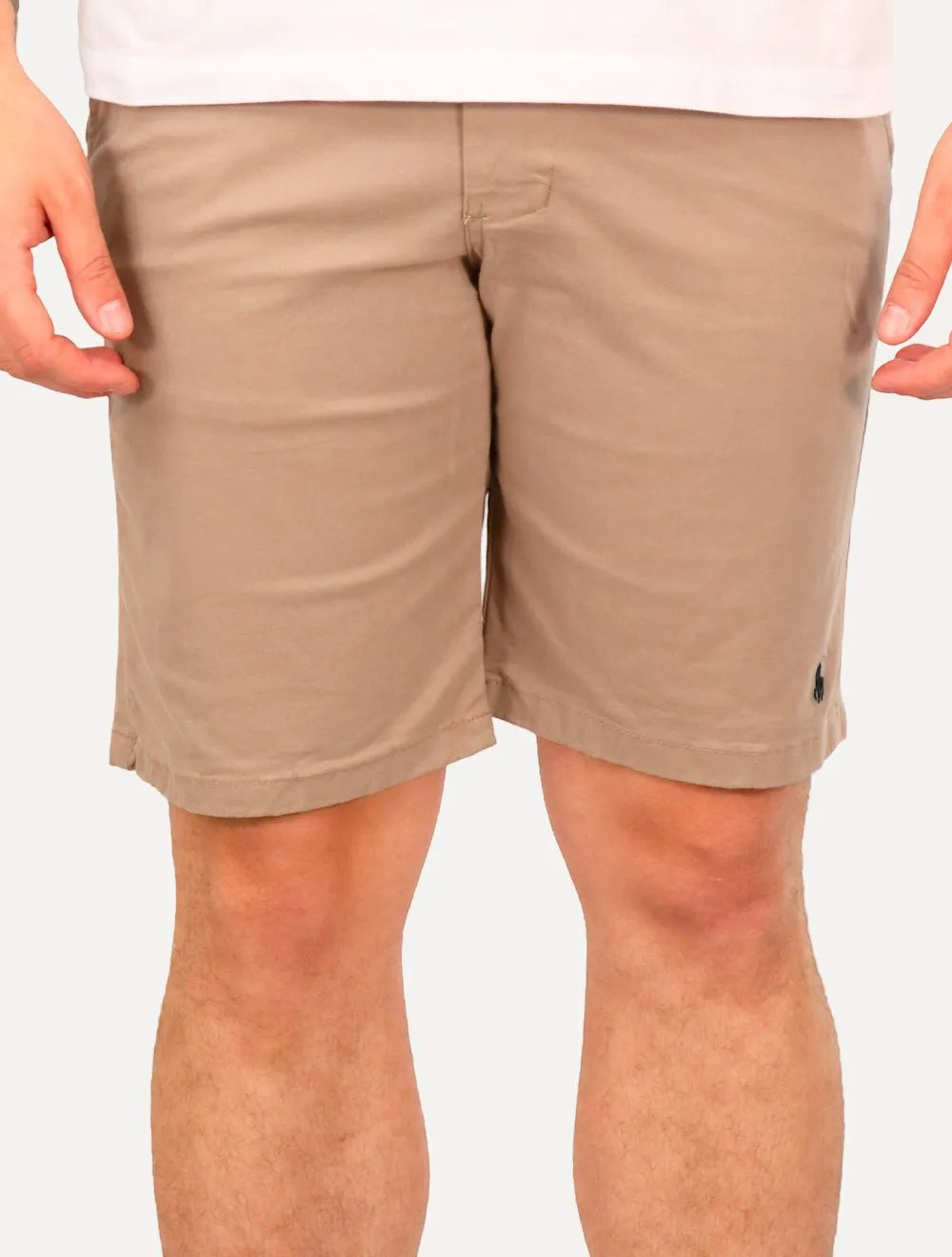 Bermuda Ralph Lauren Masculina Sarja Chino Marrom Claro