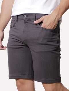 Bermuda Ellus Masculina Moletom Original Parachute 5 Pockets Grafite