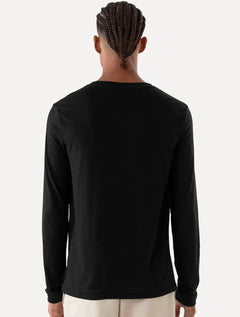 Blusa Osklen Masculina Manga Longa Regular Rustic E-Basics Preta