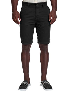 Bermuda Dudalina Sarja Chino Comfort Tinturada Preta