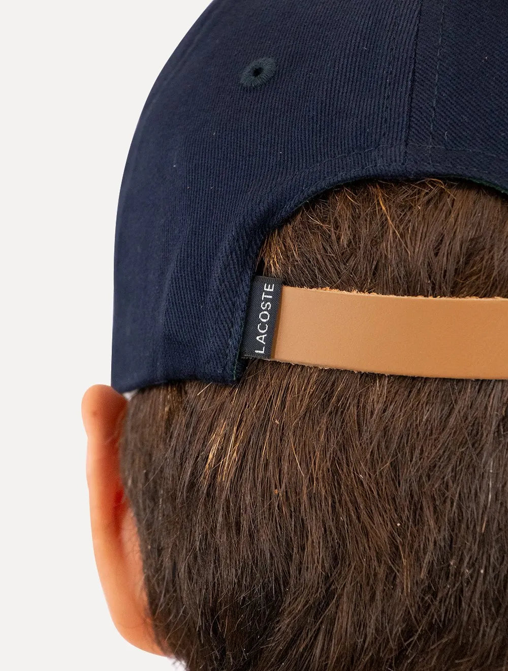 Boné Lacoste Gabardine Big Croco Azul Marinho