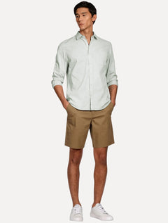 Camisa Aramis Masculina Regular Algodão Lotte Pocket Verde Mescla