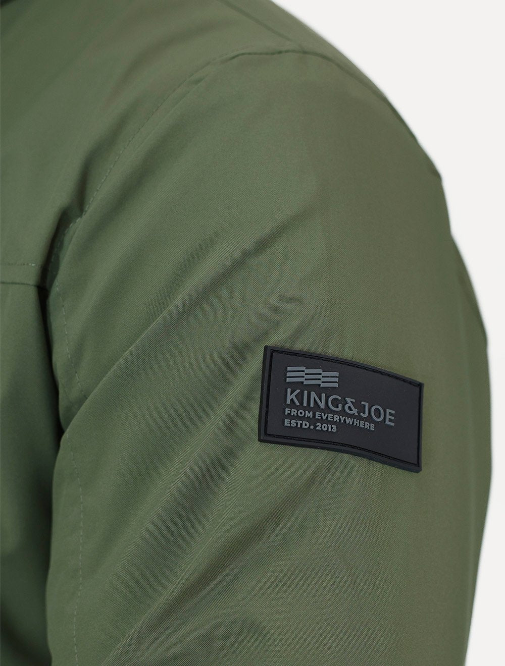 Jaqueta King & Joe Masculina Nylon Premium Capuz Verde Militar