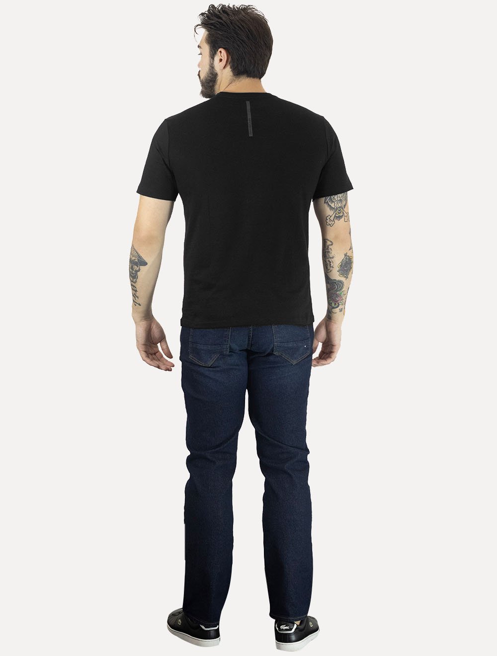 Camiseta Calvin Klein Jeans Masculina Nape Logo CK Gel Preta