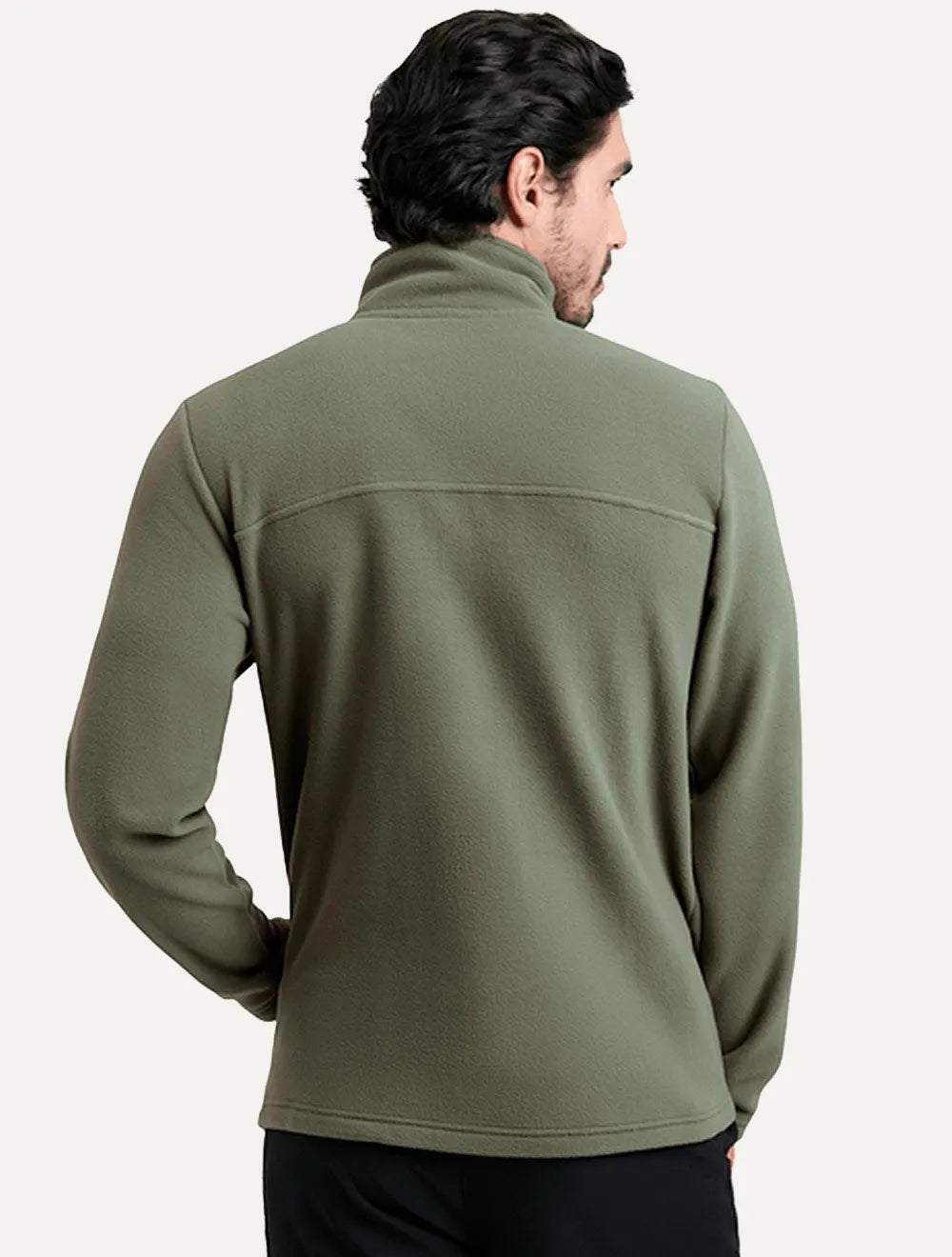 Blusa The North Face Masculina Fleece Glacier Full Zip Com Capuz TNF Verde Militar