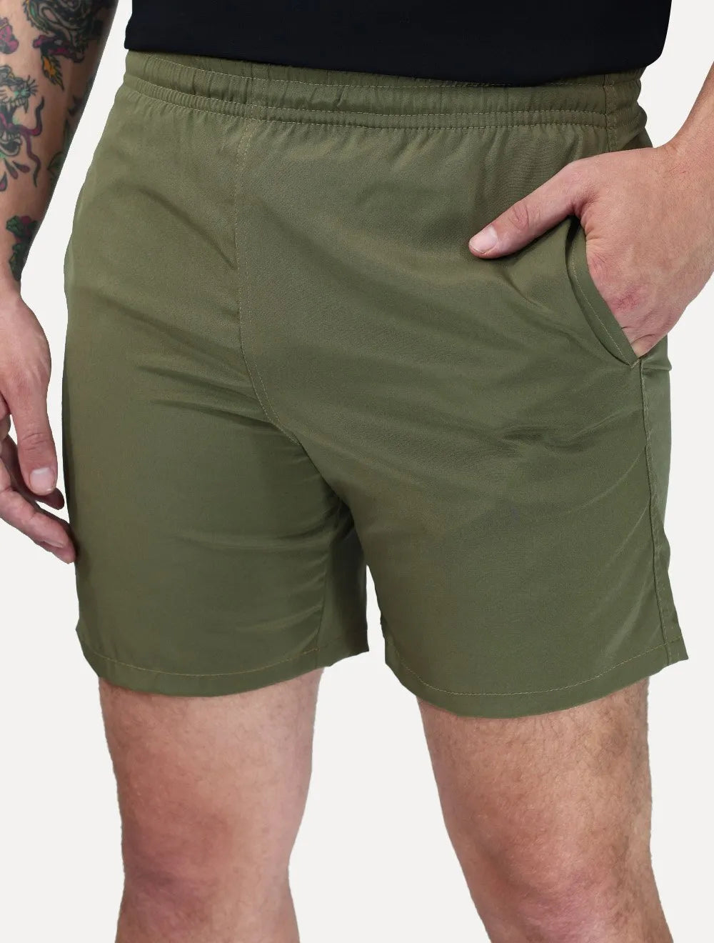 Short King & Joe Masculina Nylon Flex Colors Verde Militar
