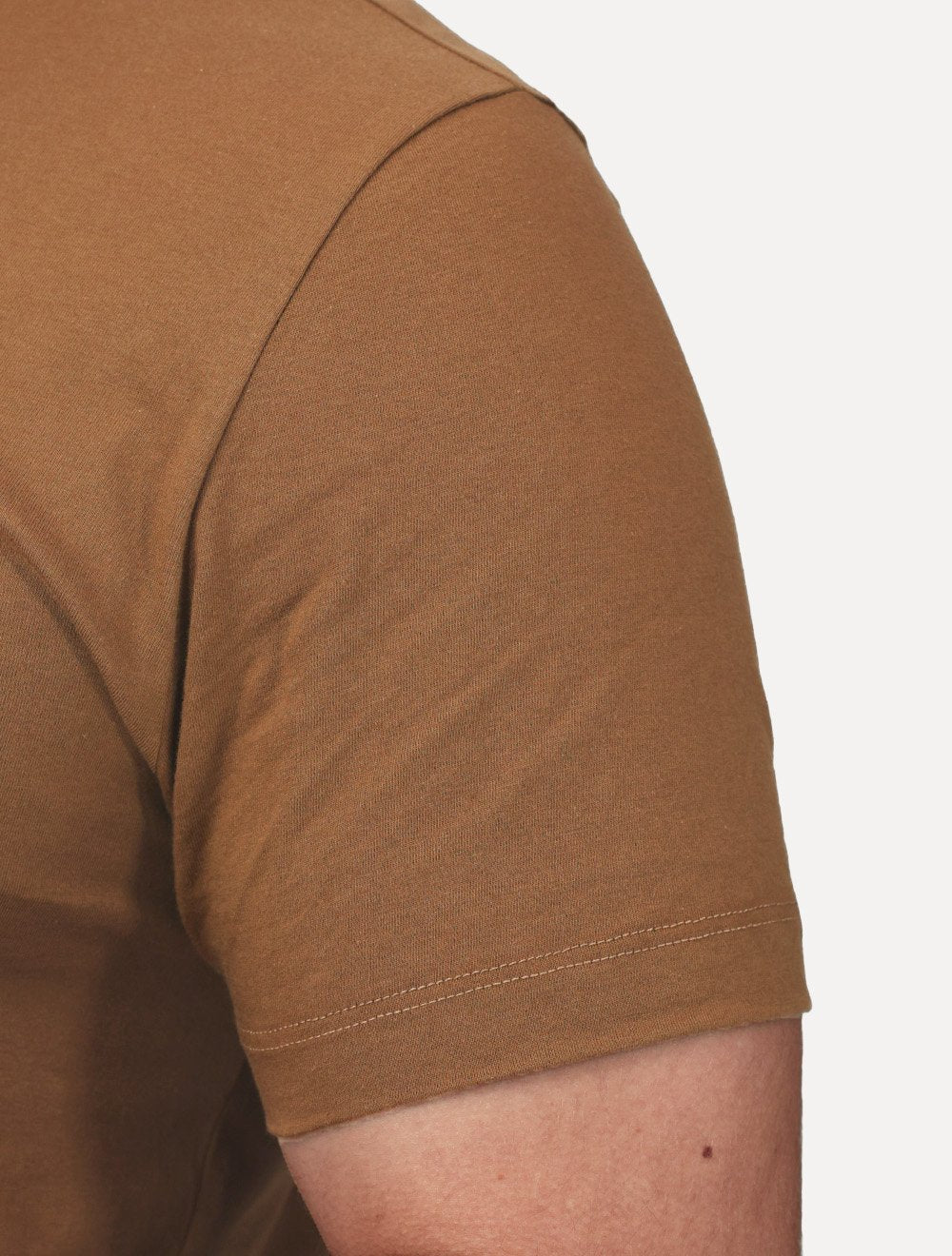 Camiseta Aramis Masculina Basic Lisa Mono Icon Marrom Médio