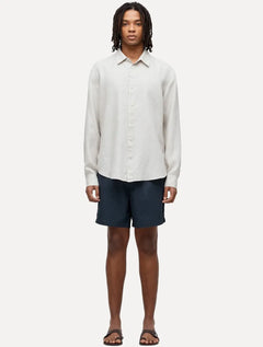 Bermuda Osklen Masculina Sarja Flow Cotton Azul Marinho