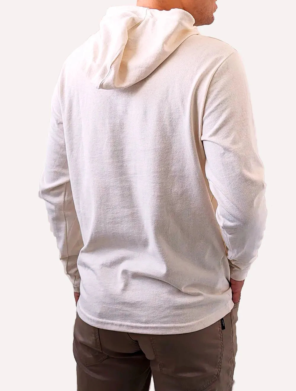 Blusão King & Joe Masculino Malha Capuz Off-White