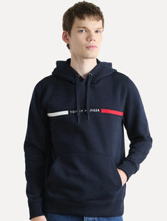 Moletom Tommy Hilfiger Masculino Chest Insert Flag Hoodie Azul Marinho