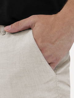 Bermuda King & Joe Masculina Casual Flamê Cinza Claro