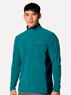 Blusa Columbia Masculina Klamath Range II Half Zip Verde
