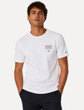 Camiseta Tommy Hilfiger Masculina Regular Logo Brand Love RWB Branca