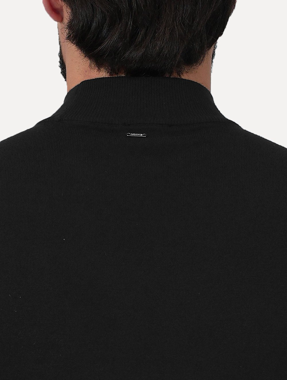 Blusa Aramis Masculina Tricot Gola Careca Viscose Preta