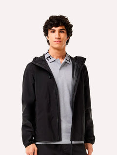 Polo Lacoste Masculina Regular Jacquard Movement Cinza Mescla