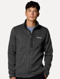 Jaqueta Columbia Masculina Fleece Sweather Weather Full Zip Preto