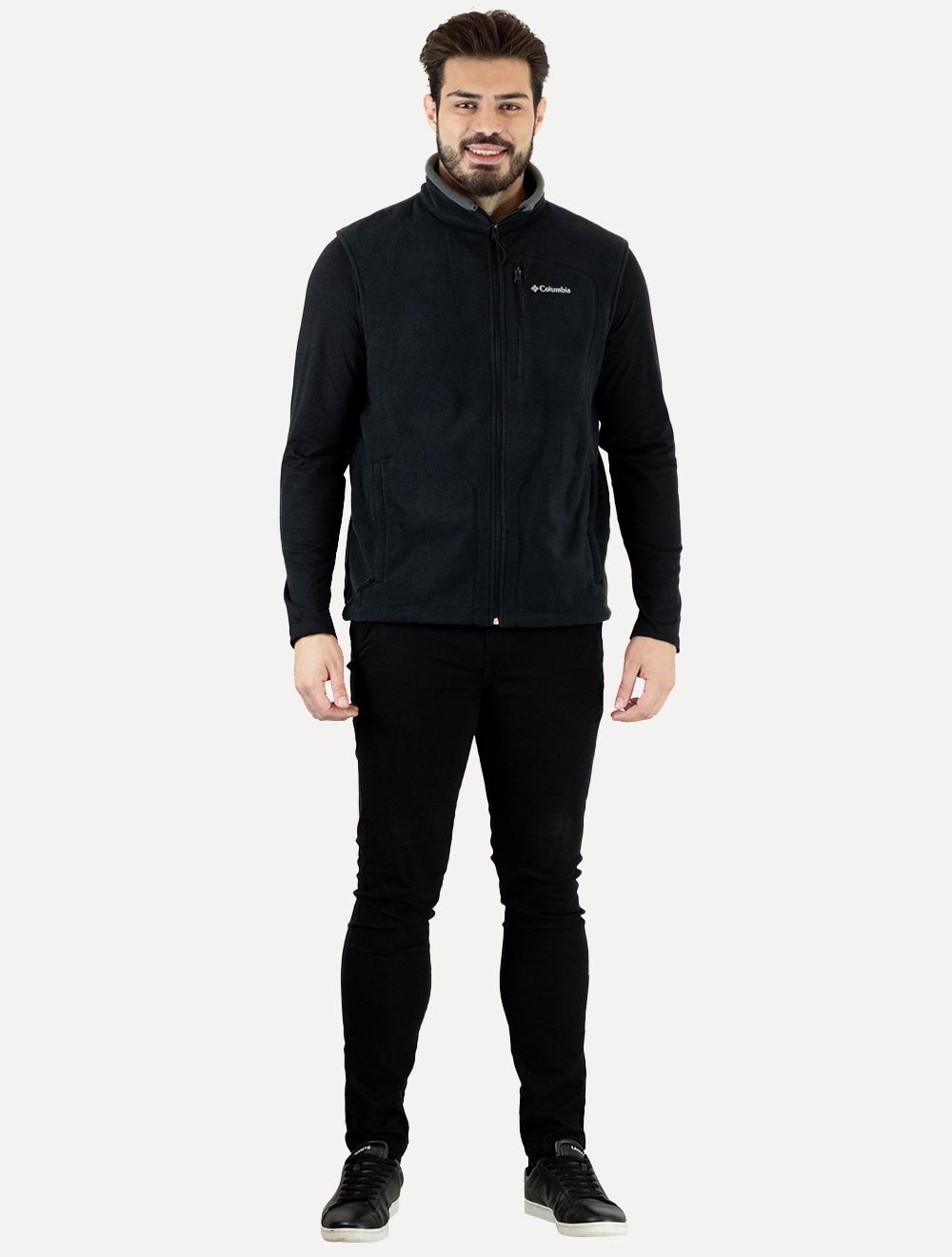 Colete Columbia Masculino Fleece Fast Trek Preta