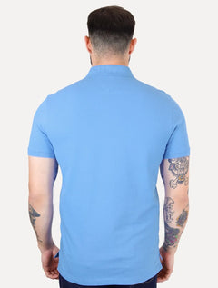 Polo Tommy Hilfiger Masculina Regular Piquet 1985 Azul